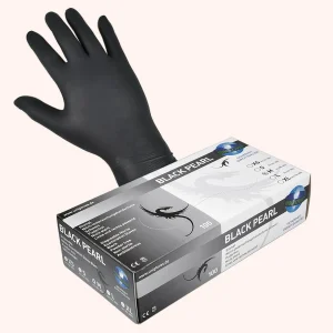 Gants de Nitril noir - 100 pièces