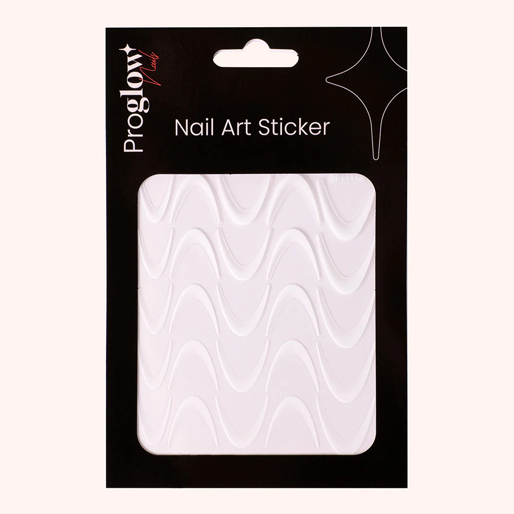 Nail Sticker Ombre French White – Image 2