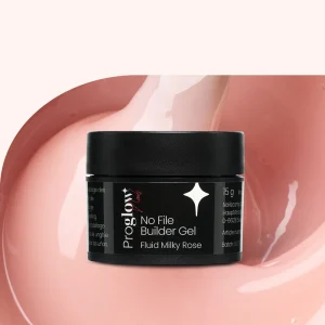 No File Builder Gel Fluid - sans Limage - Milky Rose