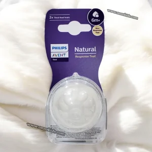 Lot de 2 Tétines 6m+ Natural Response Avent Philips