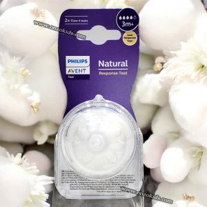 Lot de 2 Tétines 3m+ Natural Response Avent Philips