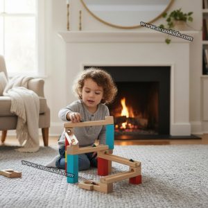Jouet éducatif Circuit de billes en Bois