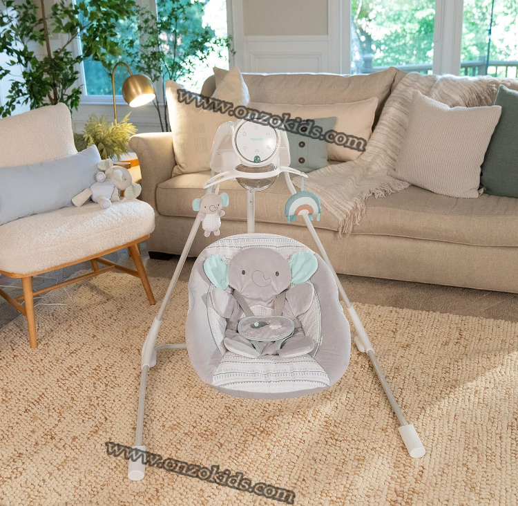 Balancelle électrique pour bébé 5 vitesses – Ingenuity – Image 9