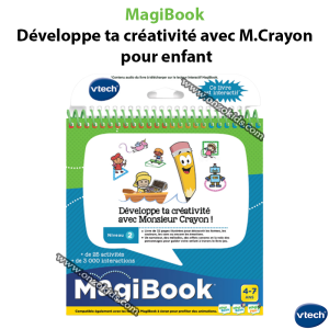 MagiBook Développe ta créativité avec M.Crayon pour enfant – VTech