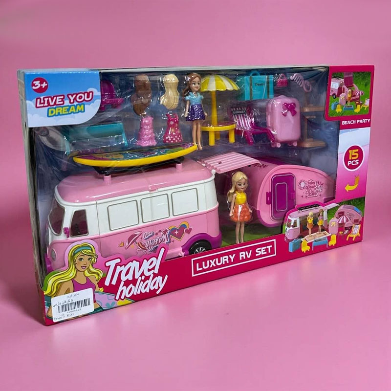 Poupée avec son accessoire de Camping et Voyage – Image 6