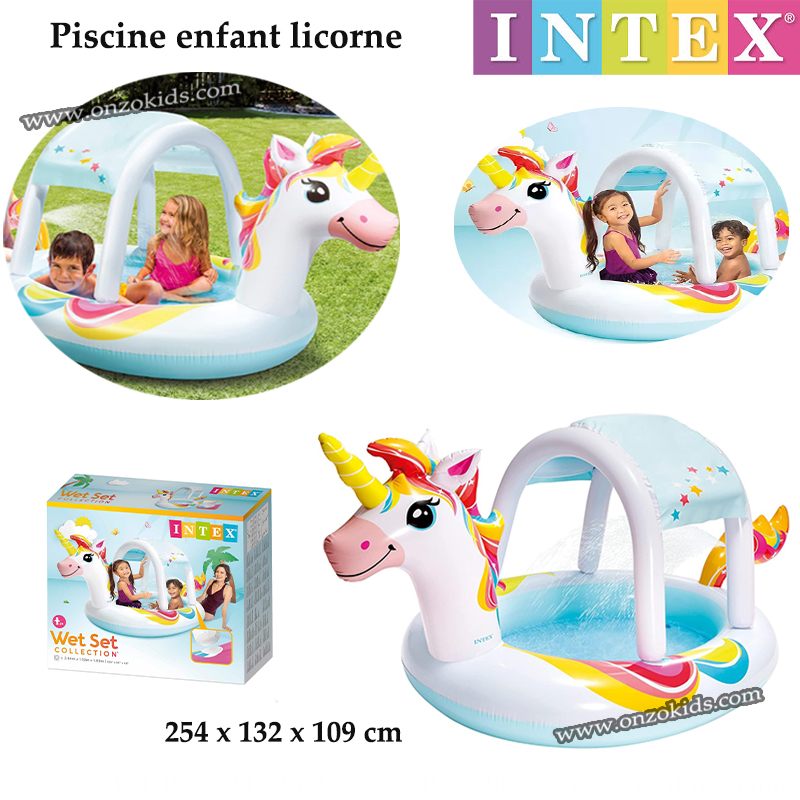 Piscine enfant licorne 254 x 132 x 109 cm | Intex – Image 2