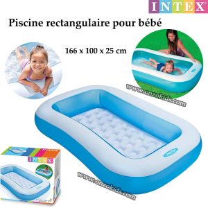 Piscine rectangulaire pour bébé 166 x 100 x 25 cm – INTEX