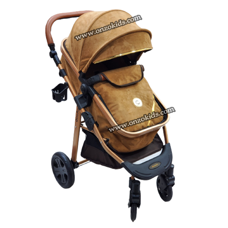 Poussette landau réversible en Daim pour bébé – Otto Plus – Image 5