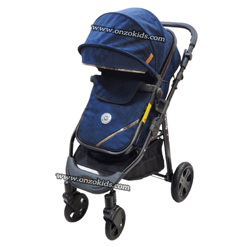 Poussette landau réversible en Daim pour bébé – Otto Plus – Image 3