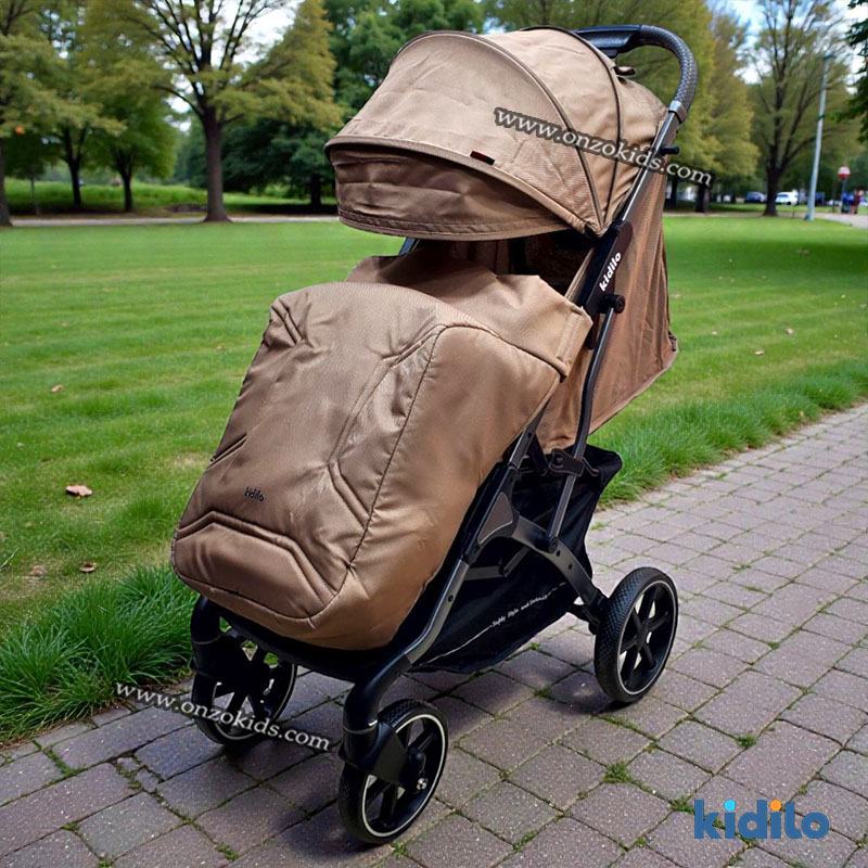 Poussette compacte valise avec Cache Pied de luxe – Kidilo – Image 9