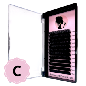 Extensions de Cils C – Soie Effet Lifté Naturel