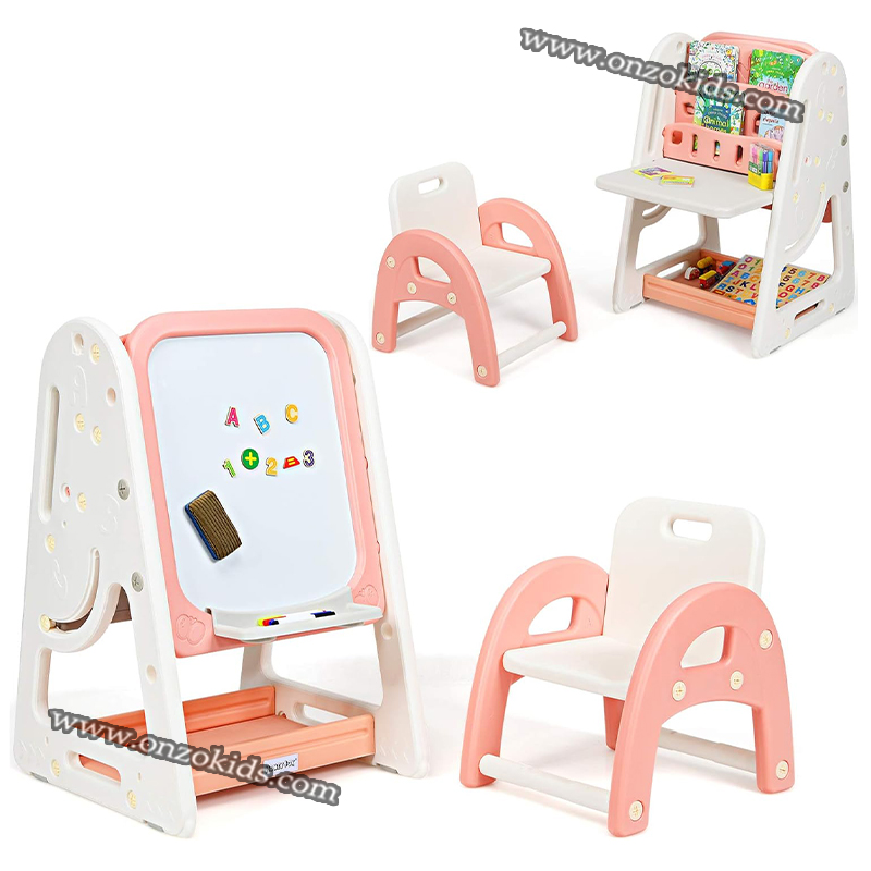 Bureau Magique avec planche à dessin 2en1 pour enfants – Image 3