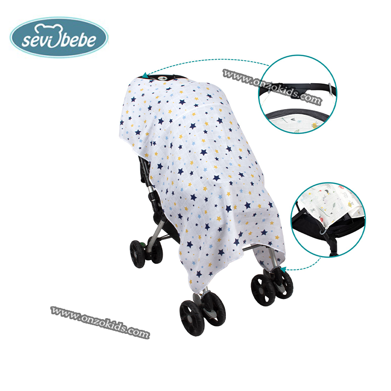 Muslin Stroller Cover – Sevibebe – Image 9