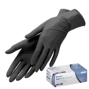 Gants de Nitrile Noir 100 un.