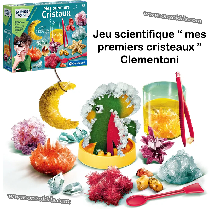 Jeu scientifique » Mes premiers cristeaux » – Clementoni