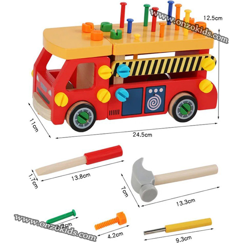Camion éducatif en bois – Image 3