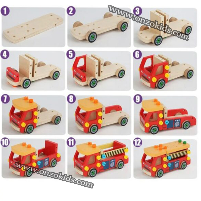 Camion éducatif en bois – Image 4